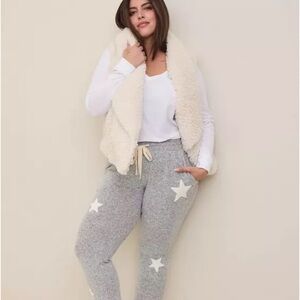 Torrid Sherpa Drape Cozy Faux Fur Vest Size: 3X 22-24